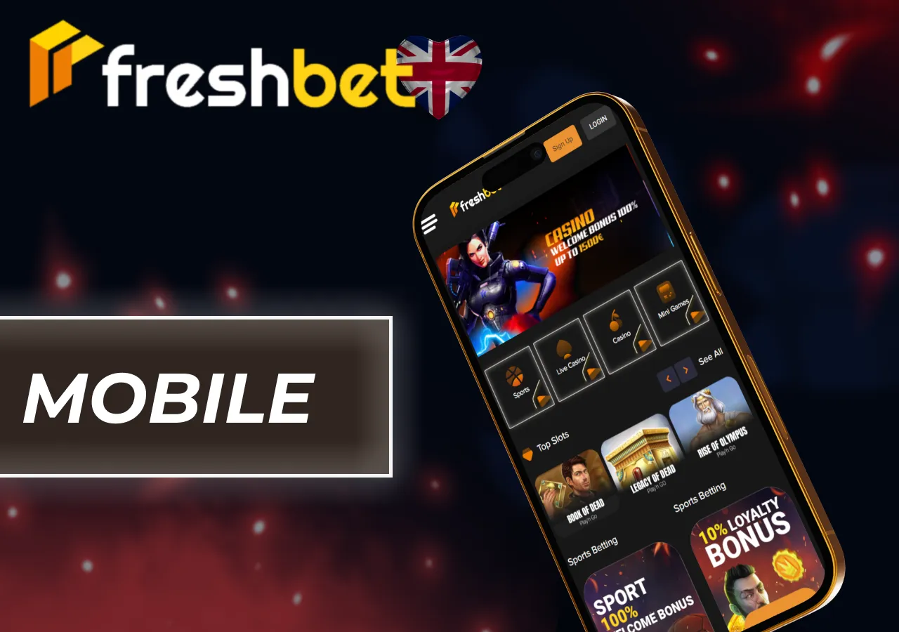 FreshBet mobile experience with seamless access via smartphones and tablets.